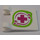 LEGO Flag 2 x 2 with Magenta Cross in Lime Pattern (Both Sides) Sticker without Flared Edge (2335)