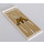 LEGO Vlag 7 x 3 met Staaf Handvat met Gold &#039;M&#039; Aan Gold Lines Sticker (35252)