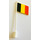 LEGO Flag on Flagpole with Belgium without Bottom Lip (776)