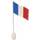 LEGO Vlag aan Flagpole met France met lip aan de onderzijde (777)