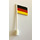 LEGO Flagge auf Flagpole mit Germany ohne Unterlippe (776)