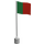 LEGO Flag on Flagpole with Portugal without Bottom Lip (776)