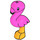 LEGO Flamingo mit Schwarz Schnabel und Pink Feathers (67388)