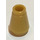 LEGO Flat Dark Gold Cone 1 x 1 with Top Groove (28701 / 59900)