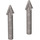 LEGO Flat Silver 2 Harpoon Heads з 4 grooves на Sprue (10667 / 70750)