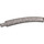 LEGO Flat Silver Animal Tail Middle Section with Technic Pin (40378 / 51274)