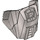 LEGO Effen Zilver Armor met Ridged Vents (98592)