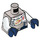 LEGO Flat Silver Astronaut Minifig Torso (973 / 76382)