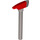 LEGO Flaches Silber Axt mit Pick mit Rot Kopf (39802)