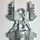 LEGO Flaches Silber Bionicle Armor / Foot 4 x 7 x 2 (50919)