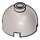 LEGO Flat Silver Brick 2 x 2 Round with Dome Top (with Axle Holder) (3262 / 30367)