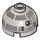 LEGO Flat Silver Brick 2 x 2 Round with Dome Top with R2-BHD Astromech Droid Head (with Axle Holder) (18841 / 33515)