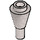 LEGO Flat Silver Cone 1 x 1 Inverted with Bar (11610)