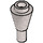 LEGO Flat Silver Cone 1 x 1 Inverted with Handle (11610)