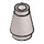 LEGO Flat Silver Cone 1 x 1 with Top Groove (28701 / 59900)