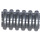 LEGO Flat Silver Corrugated Hose 1.6 cm (2 Studs) (55099 / 57713)