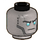 LEGO Flat Silver Dragons Rising Zane Head (Recessed Solid Stud) (3274 / 102846)