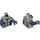 LEGO Flat Silver Duke DeTain Minifig Torso (973 / 76382)