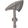 LEGO Flat Silver Duplo Axe Square Handle and Hollow Bottom (18018)