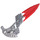 LEGO Flat Silver Firebolt with Flexible Red Blade (87806)