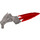 LEGO Flat Silver Firebolt with Flexible Red Blade (87806)