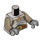 LEGO Argent plat Gnome Fighter Minifig Torse (973 / 76382)