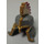 LEGO Flat Silver Helmet with Gold and Dark Red (18785)
