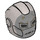 LEGO Flat Silver Helmet with Smooth Front with Iron Man Mark 1 (28631 / 46037)