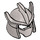 LEGO Flat Silver Helmet with Spikes and Face Mask (12617)