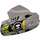 LEGO Effen Zilver Hero Factory Armor met Kogelgewrichtsbus Maat 5 met &#039;H&#039;, Lime Pijl, Zwart Strepen (16435 / 90639)