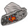 LEGO Flaches Silber Hero Factory Armor mit Kugelgelenkpfanne Größe 5 mit Rocks (13310 / 90639)