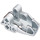 LEGO Platt Silver Hydruka Shell 3 x 5 x 3 (59577)