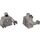 LEGO Flat Silver Iron Man Mark 2 Armor (Trans-Clear Head) Minifig Torso (973 / 76382)