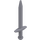 LEGO Flat Silver Long Sword with Thick Crossguard (18031)