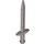 LEGO Flat Silver Long Sword with Thick Crossguard (18031)