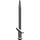 LEGO Flaches Silber Lange Schwert mit dünnem Crossguard (98370)