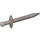 LEGO Flat Silver Long Sword with Thin Crossguard (98370)