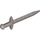 LEGO Flat Silver Long Sword with Thin Crossguard (98370)