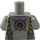 LEGO Płaski srebrny Mężczyzna Scientist W Heatsuit z Sweat Drops Minifigurka Tułów (973 / 76382)