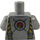 LEGO Flat Silver Male Scientist in Heatsuit with Sweat Drops Minifig Torso (973 / 76382)