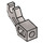 LEGO Effen Zilver Mechanisch Arm met dikke ondersteuning (49753 / 76116)
