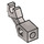 LEGO Argent plat Mécanique Bras avec support fin (53989 / 58342)