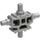 LEGO Flaches Silber Minifig Mechanisch Torso mit 4 Seite Attachment Cylinders (54275)