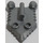 LEGO Flat Silver Minifigure Shield with Handle and Two Studs (22408)