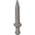 LEGO Flat Silver Minifigure Short Sword with Thick Crossguard (18034)