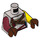 LEGO Flat Silver Mo-Hawk Minifig Torso (973 / 76382)