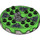 LEGO Effen Zilver Ninjago Spinner met Bright Green Top en Stone Heads (98354)