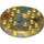 LEGO Flaches Silber Ninjago Spinner mit Pearl Gold oben und Elemental Discharges (98354)
