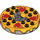LEGO Effen Zilver Ninjago Spinner met Geel Top en Rood Flames en Lions (98354)