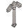 LEGO Flat Silver Pixelated Pickaxe (18789)